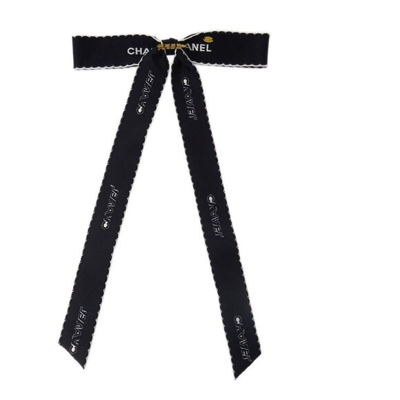 Chanel Bow Brooch Pin Black 150163 - Picture 2 of 5
